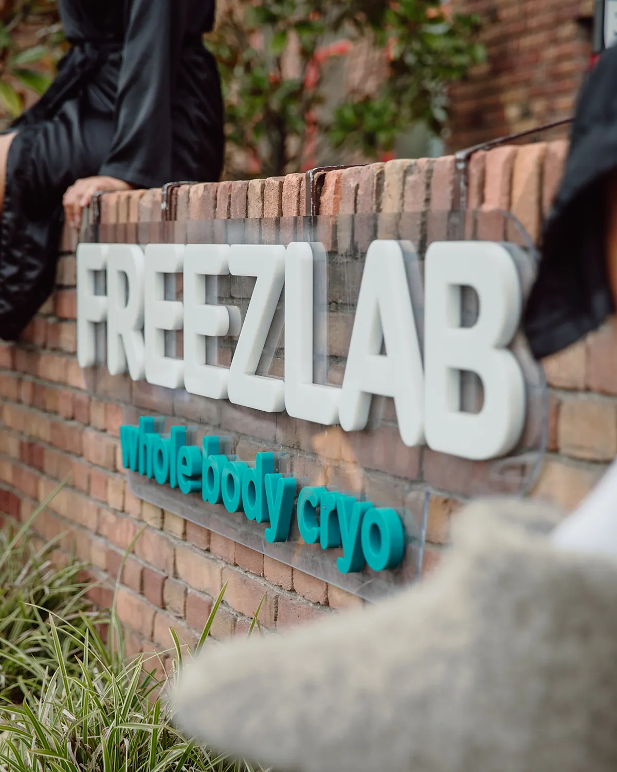 The Freezlab sign at the Olympic Stadium entrance